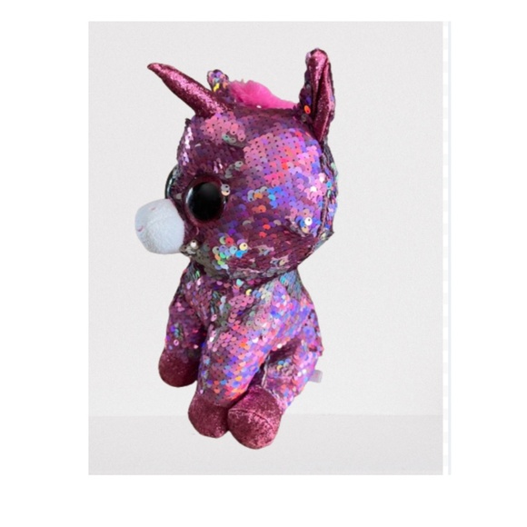 TY SPARKLE FLIPPABLE TALL toy SPARKLY SEQUIN UNICORN AUTHENTIC TY - Picture 5 of 6